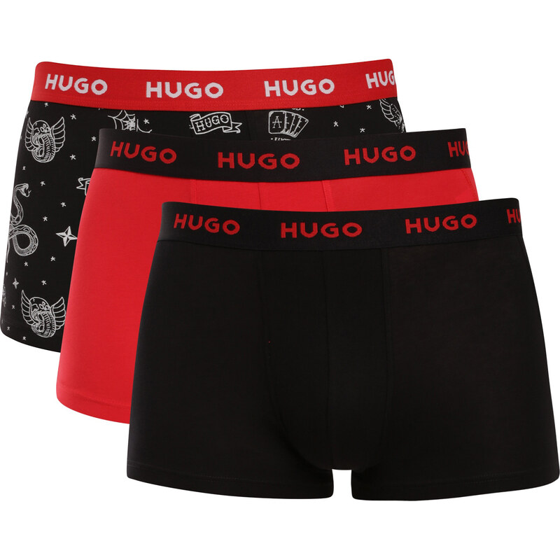 3PACK pánské boxerky HUGO vícebarevné (50532550 980)