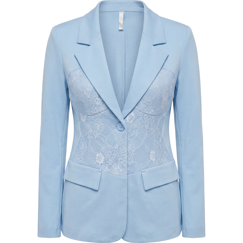 IMPERIAL Lace Detail Blue sako 114491566