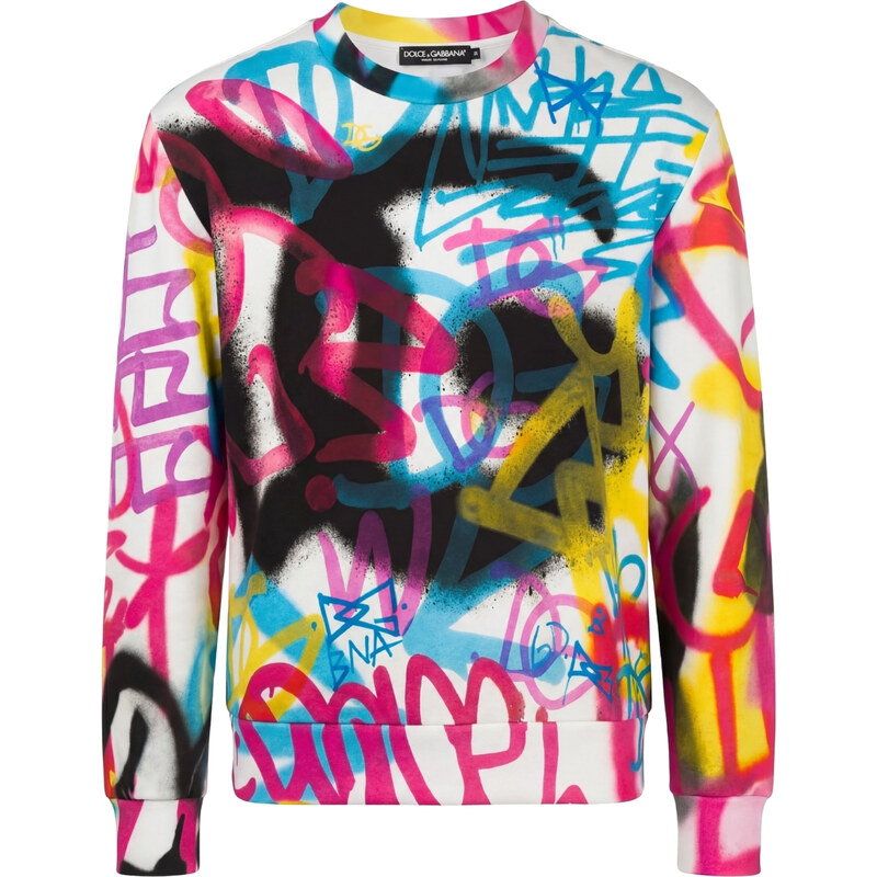 DOLCE & GABBANA Graffiti Multicolor mikina