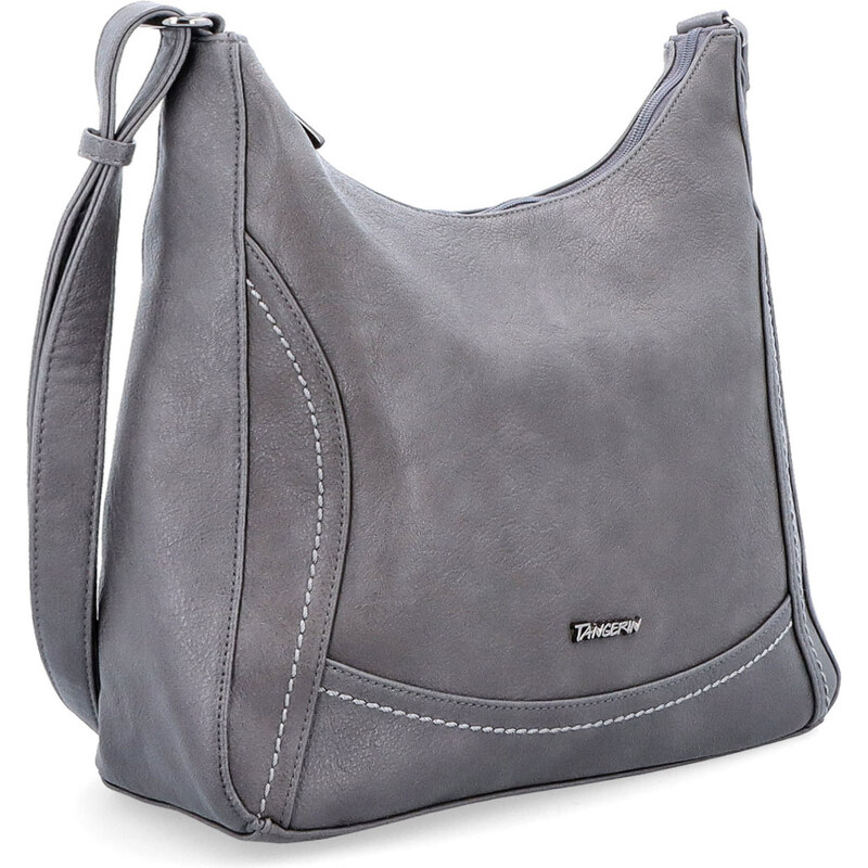 Kabelka ze syntetické kůže crossbody Tangerin šedá 8046 TS 114491654