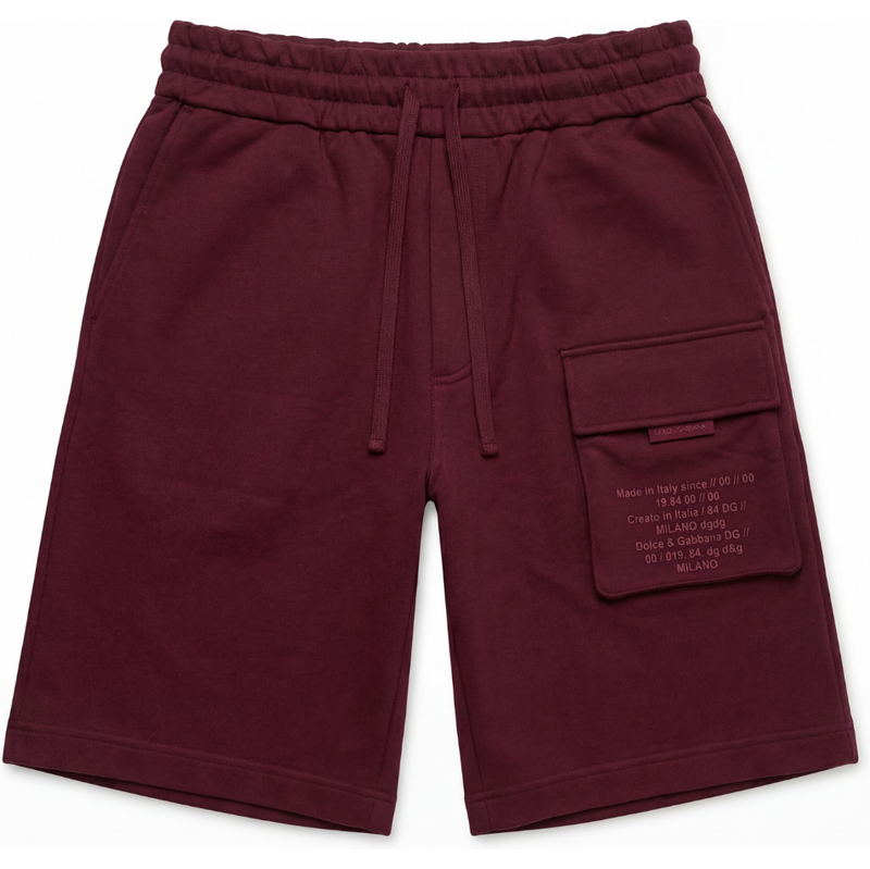 DOLCE & GABBANA Exclusive Burgundy kraťasy