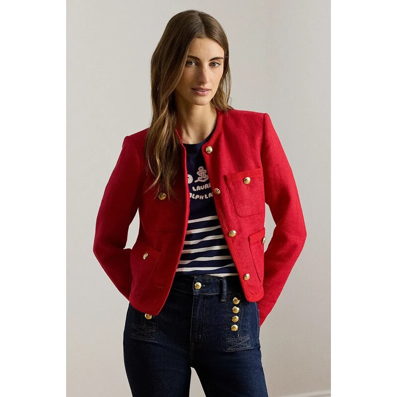 Lauren Ralph Lauren dámské sako lněné 114510321