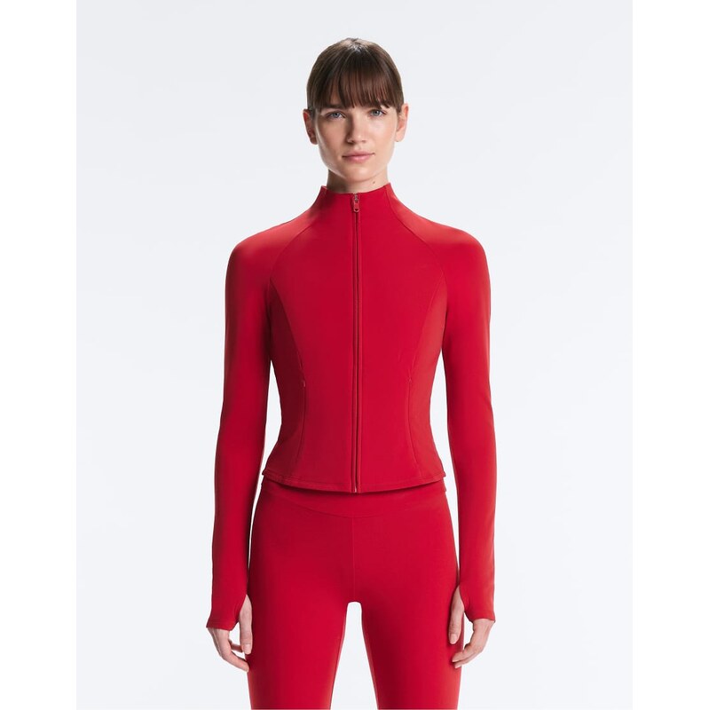 OYSHO Light warm jacket in bright red