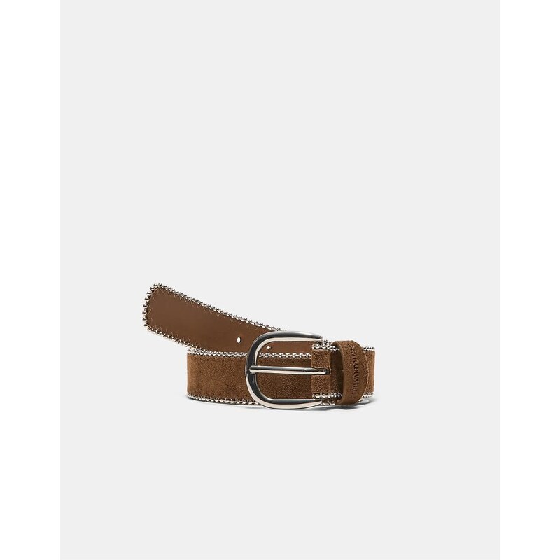 Stradivarius Belt with side beads in brown 114492305