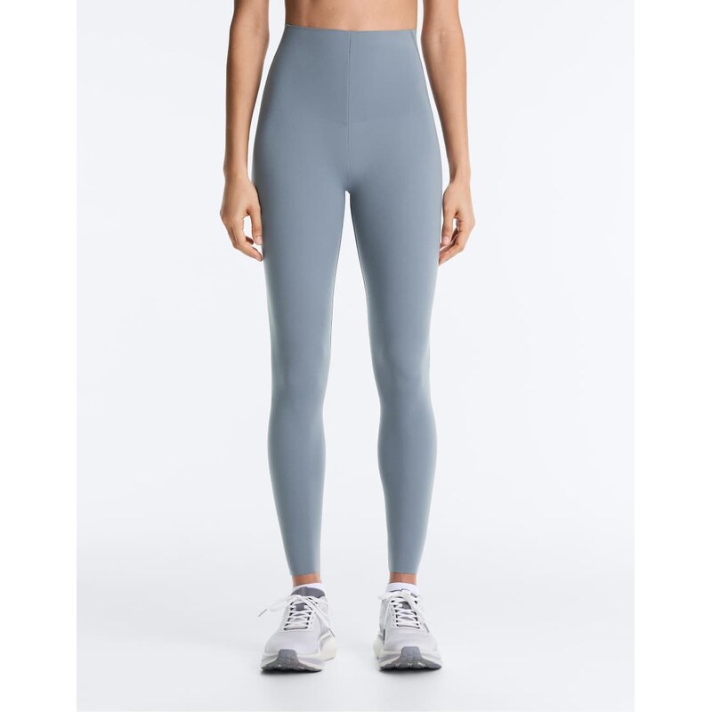 OYSHO Compressive core control ankle-length leggings in mid grey