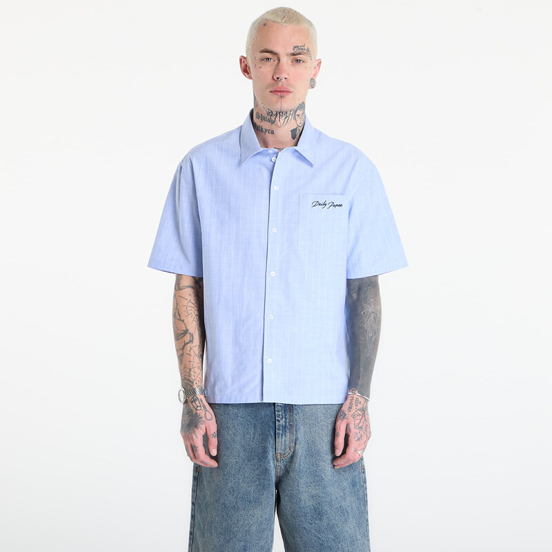 Košile Daily Paper Script Ss Shirt Blue XL