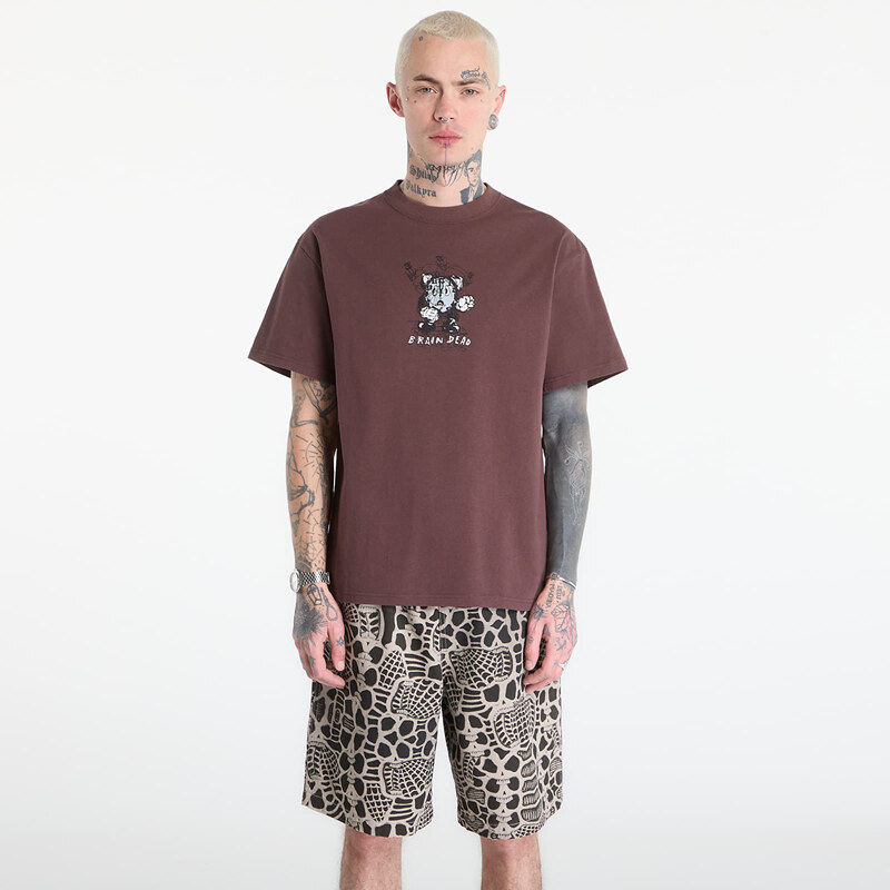 Tričko Brain Dead Time Is Nigh T-shirt Berry XL 114493204