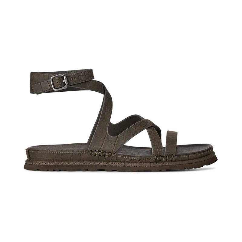 Kožené sandály UGG W Goldengaze Embossed Ankle Wrap 114492843