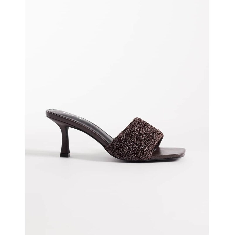 RAID Caprice kitten heel sandals in brown 114751112