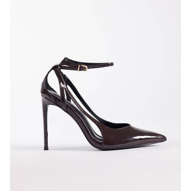 Public Desire Wide Fit Allegedly pointed toe court heeled shoes