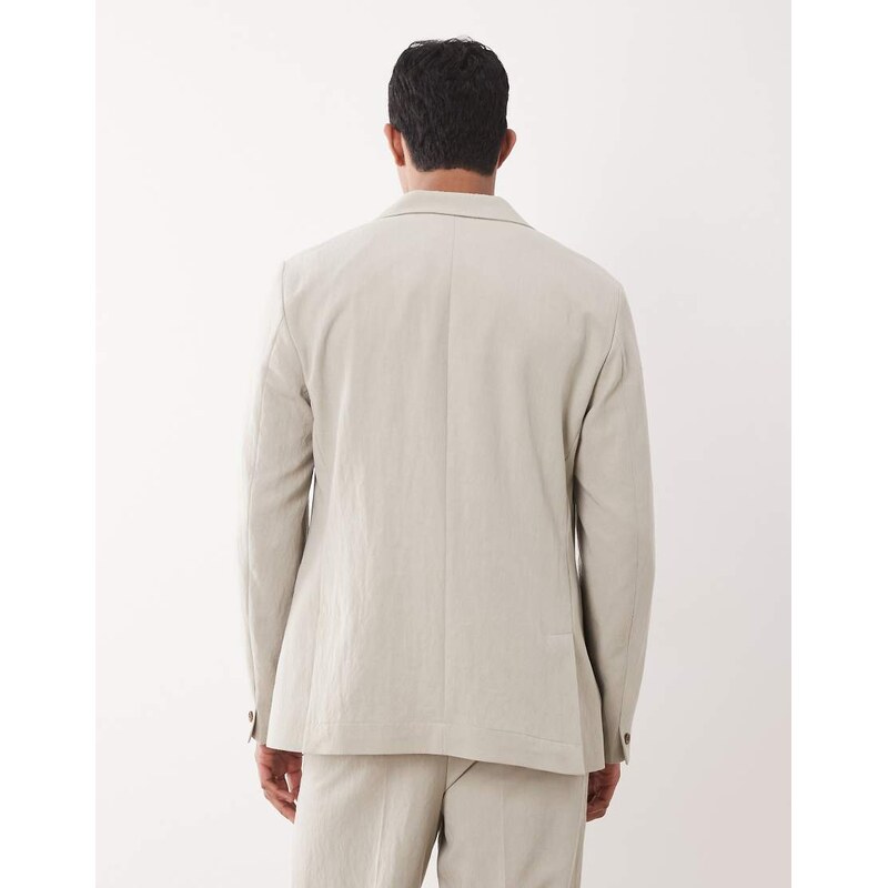 ASOS DESIGN double breasted regular suit blazer in sage green