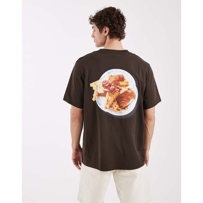 Selected X Hotel amour heavyweight oversized t-shirt with food
