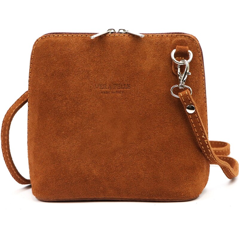 Barberinis Kožená crossbody kabelka Vera Pelle 1703 camel