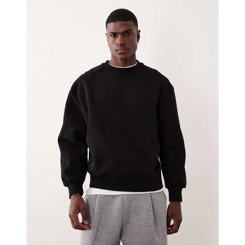 ASOS DESIGN heavyweight oversized sweatshirt with seam details