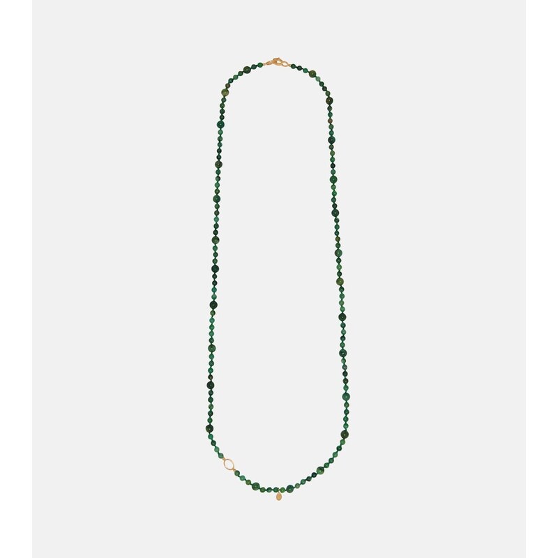 Toteme Inifinity beaded necklace with jade