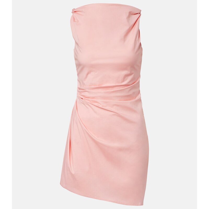 Staud Callie asymmetric cotton minidress