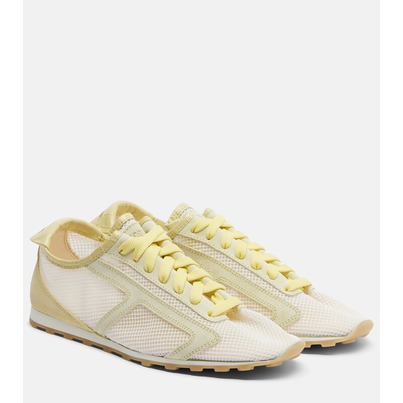 Jacquemus Tennis leather-trimmed sneakers