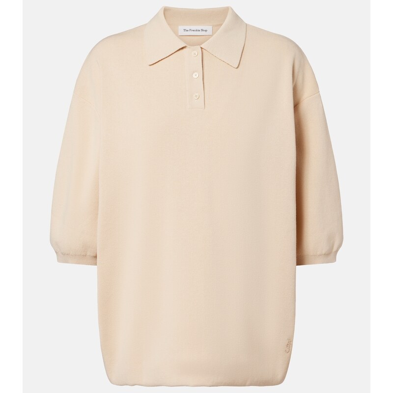 The Frankie Shop Nola cotton polo sweater