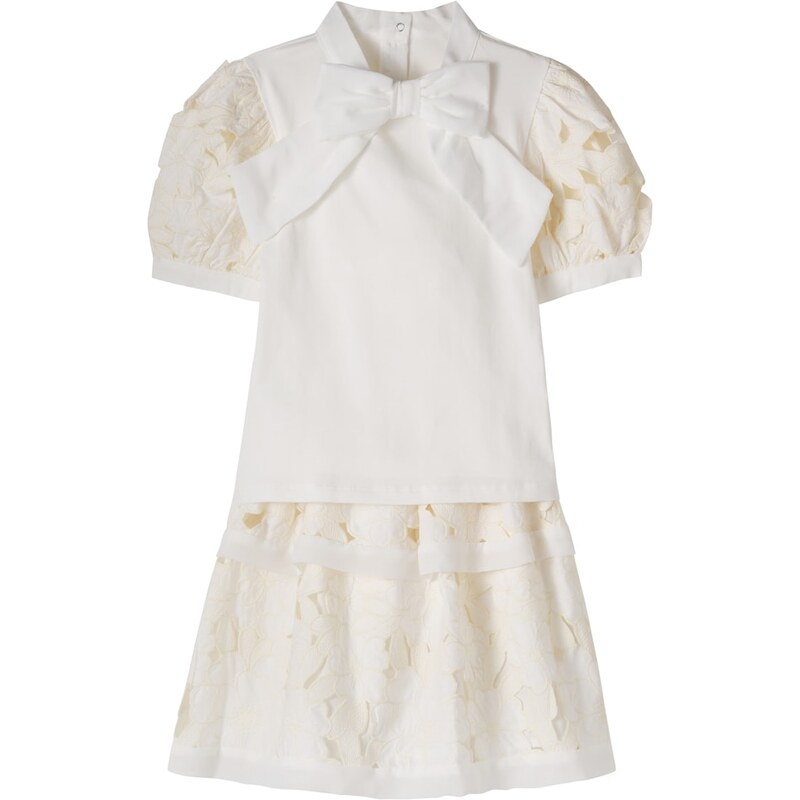 Patachou Cotton-blend top and skirt set