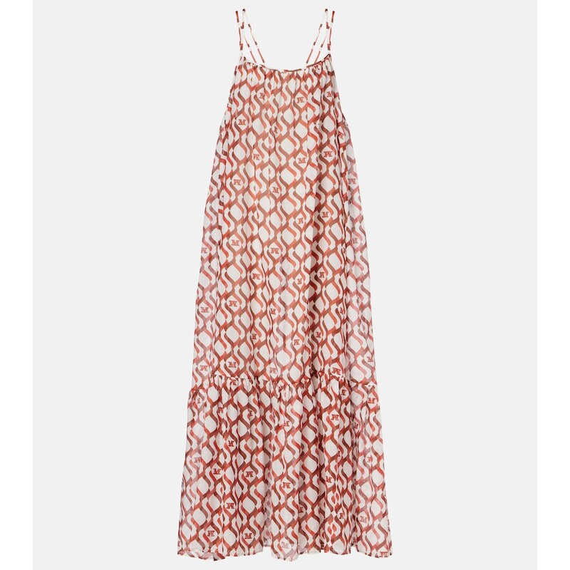 Max Mara Alisso printed cotton and silk midi dress