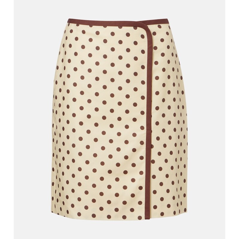 Posse Bowie linen and cotton wrap skirt