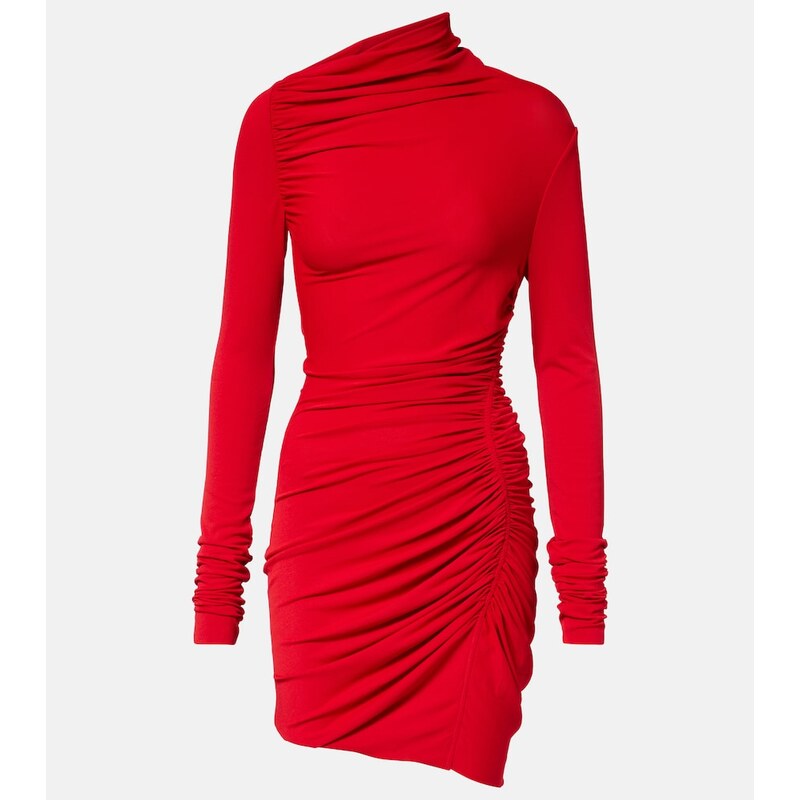 Rick Owens Lilies Svita jersey ruched minidress