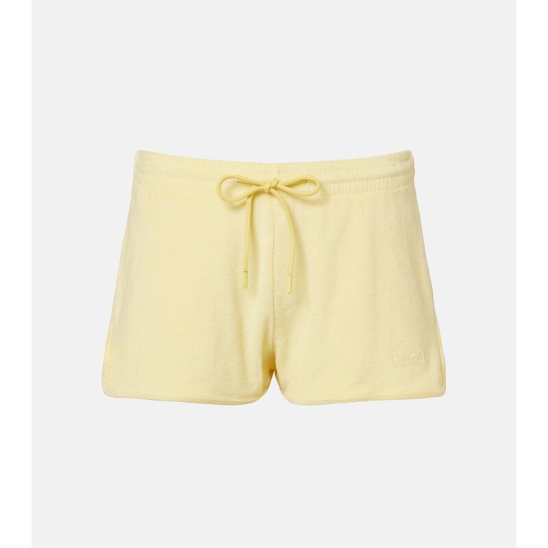 Hunza G Logo cotton terry shorts