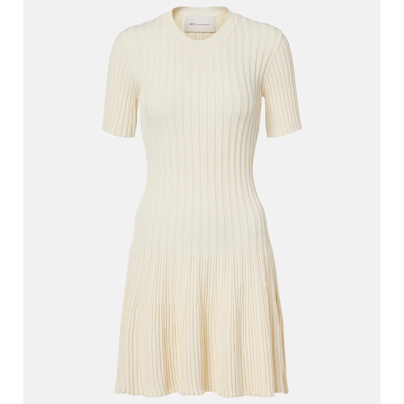 Ami Paris Ribbed-knit minidress