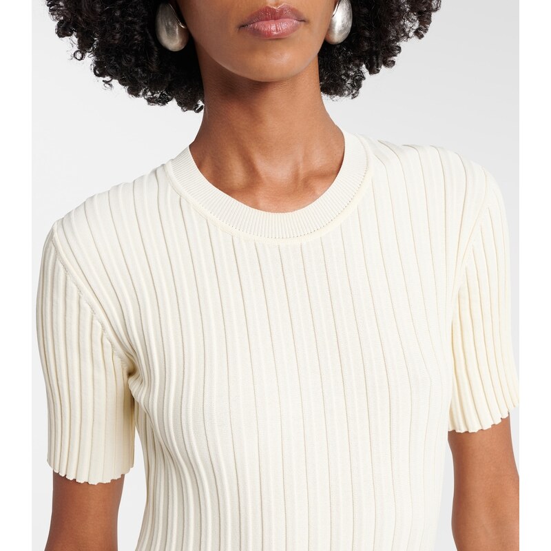 Ami Paris Ribbed-knit minidress
