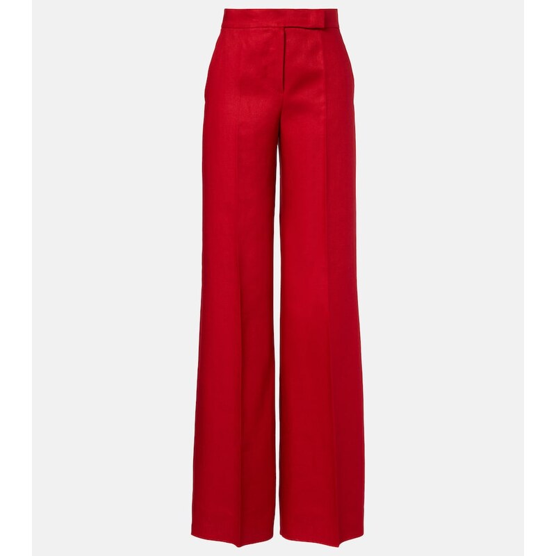 Max Mara Badesse linen wide-leg pants