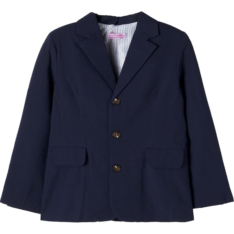 La Coqueta Sybil cotton seersucker blazer