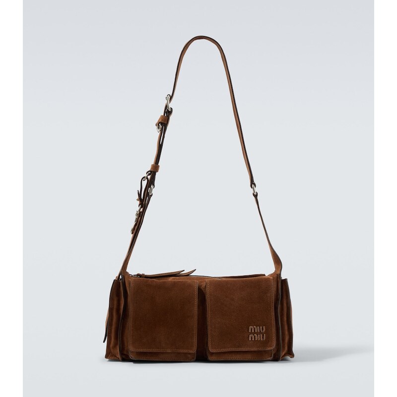 Miu Miu Utilitaire suede shoulder bag