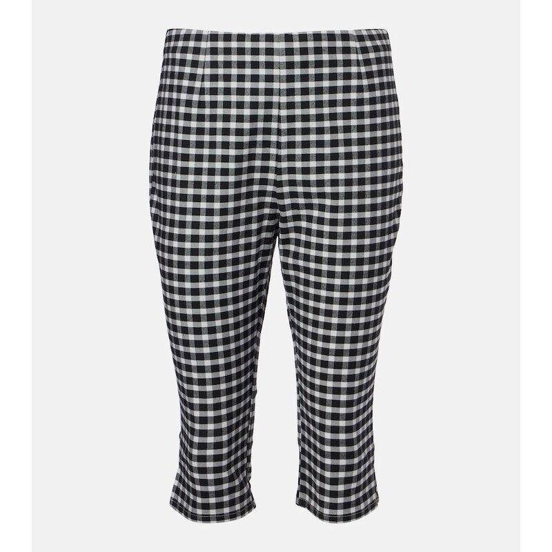 Posse Chiara gingham cotton-blend capri pants