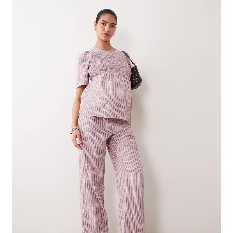 Mama.licious Mamalicious maternity wide leg trouser co-ord in