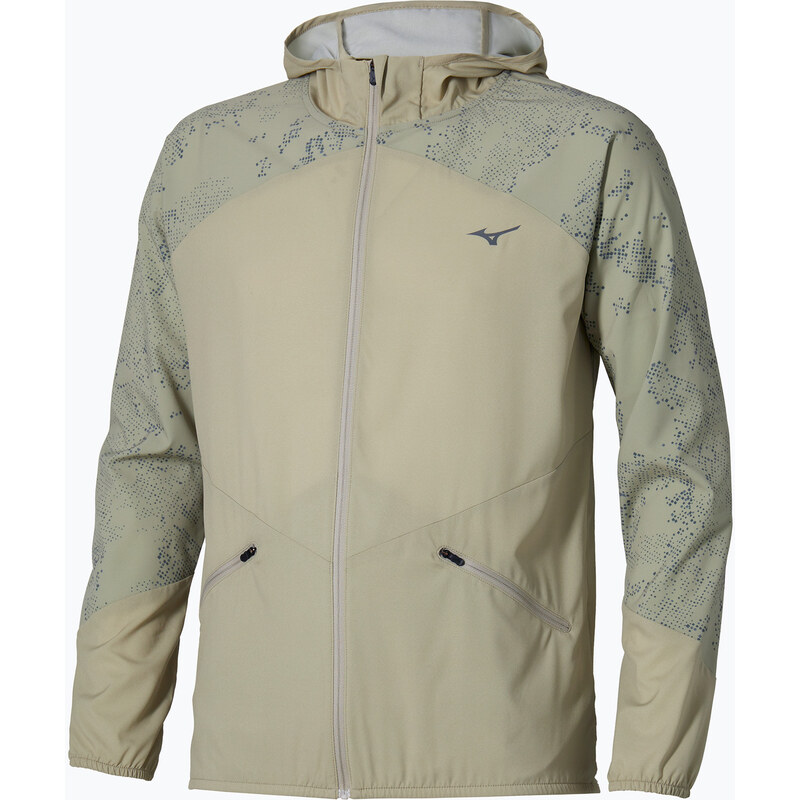 Pánská běžecká bunda Mizuno Active Alpha Hooded elm