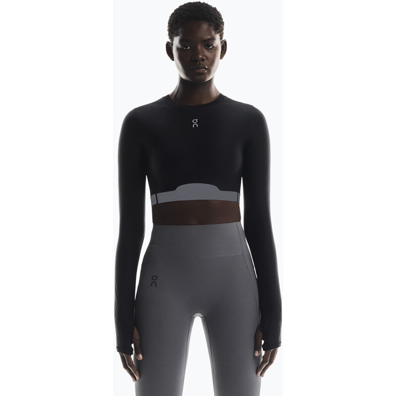 Dámské tréninkové tričko Longsleeve On Train Crop black