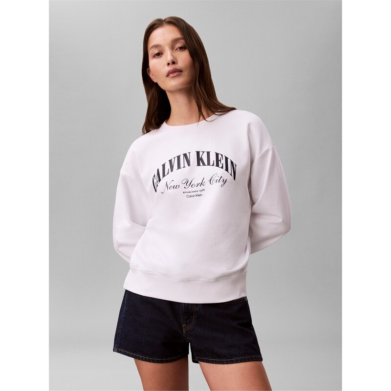Mikina Calvin Klein Jeans Bright White 9849536