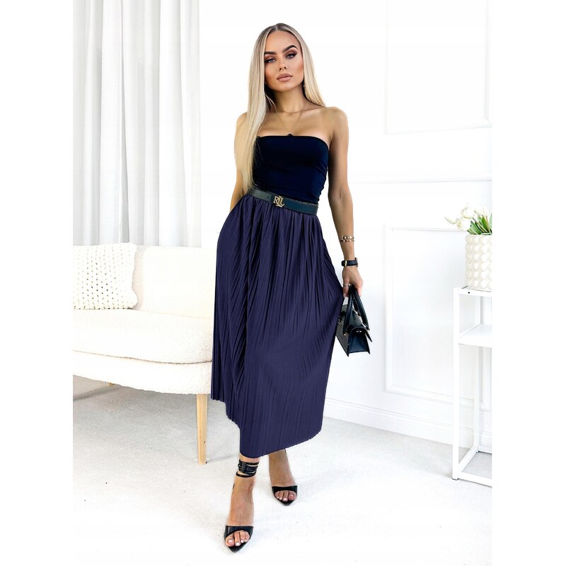 Fashionweek Dámská maxi skládaná plisovaná sukně BRAND14 68609865