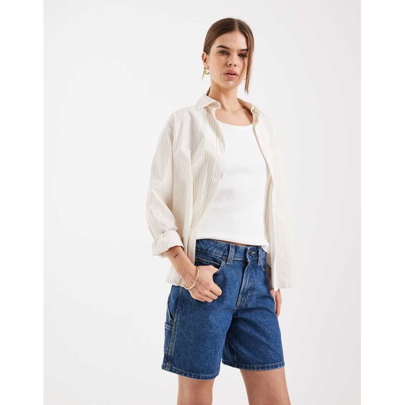 Dickies 1993 7 inch carpenter jean shorts in classic blue 114573265