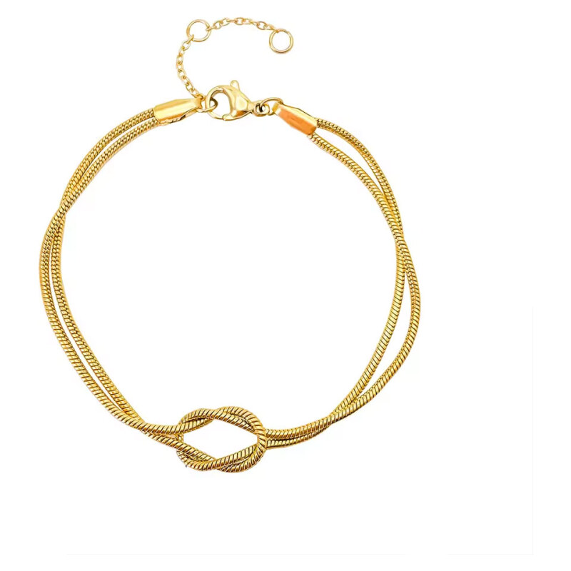 Victoria Filippi Stainless Steel Náramek s propleteným uzlem Inés Gold 114502910