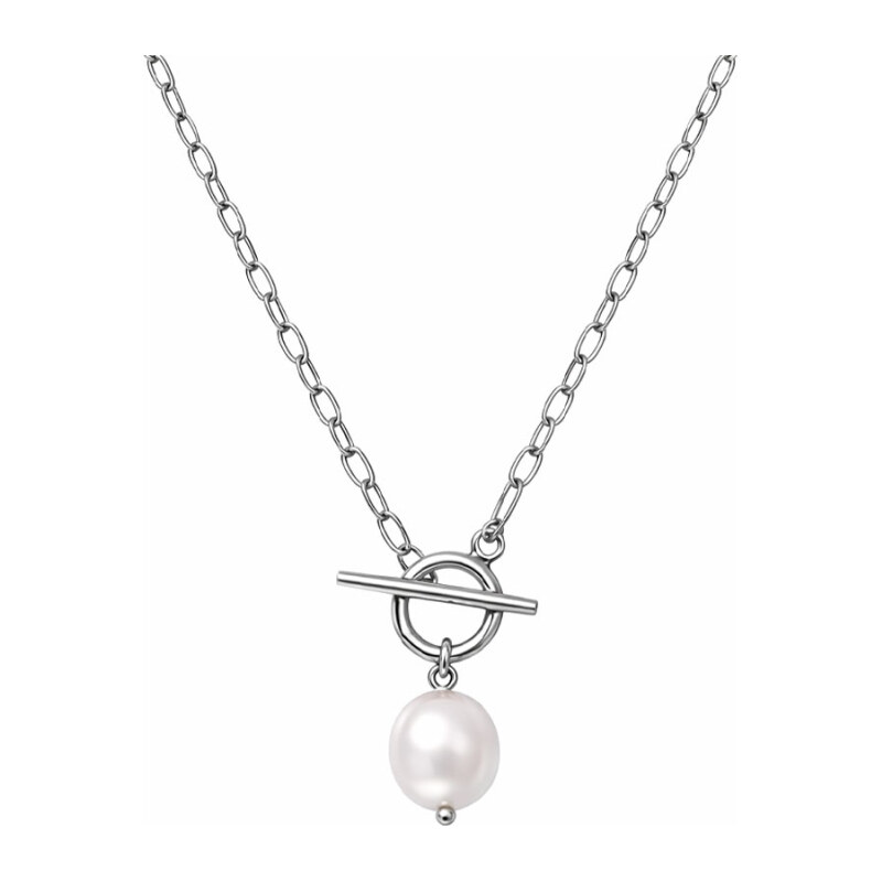 Victoria Filippi Stainless Steel Náhrdelník s barokní perlou