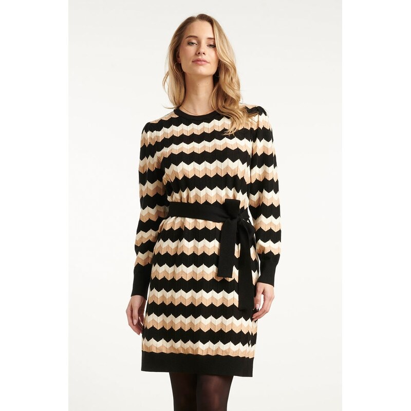 Šaty Smashed Lemon Beige/ Schwarz 310005 115284288
