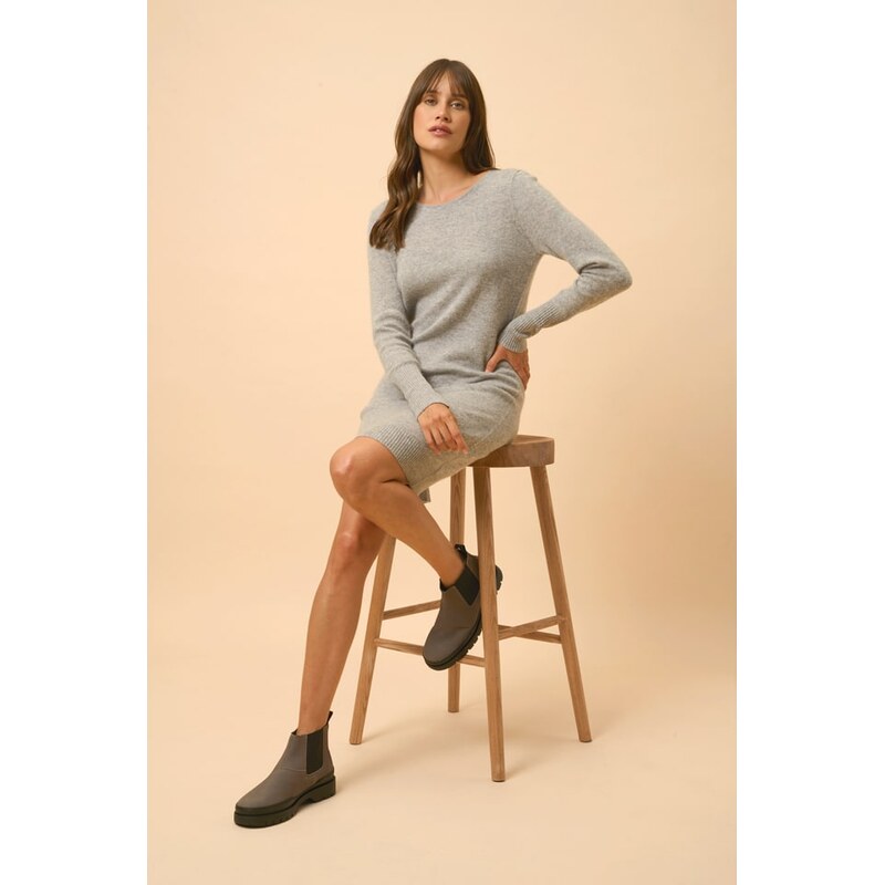 Šaty Just Cashmere Grau 3241655 115286750