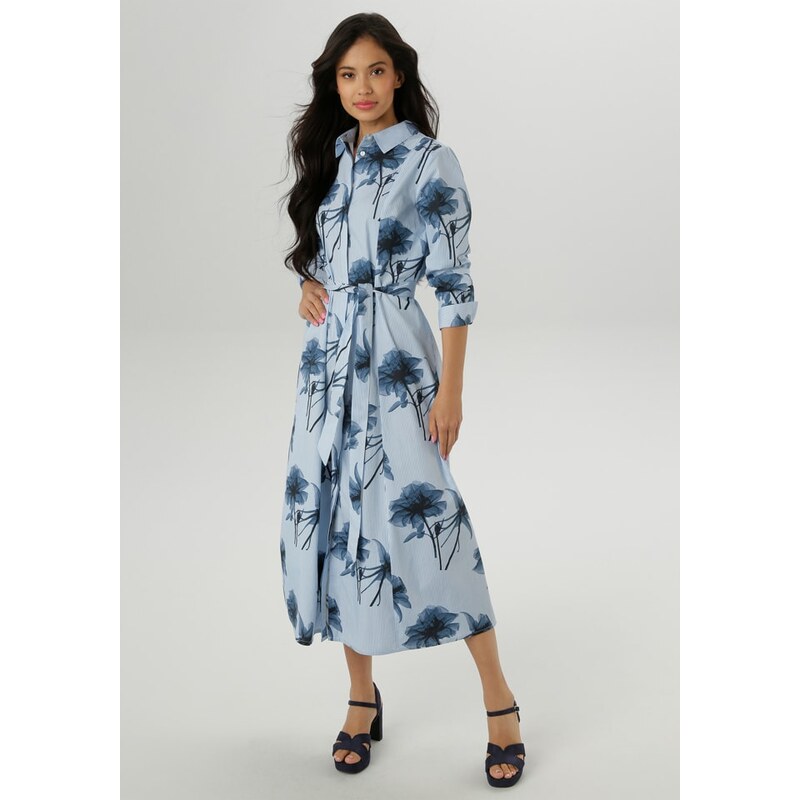 Šaty Aniston Hellblau/ Dunkelblau 4901482