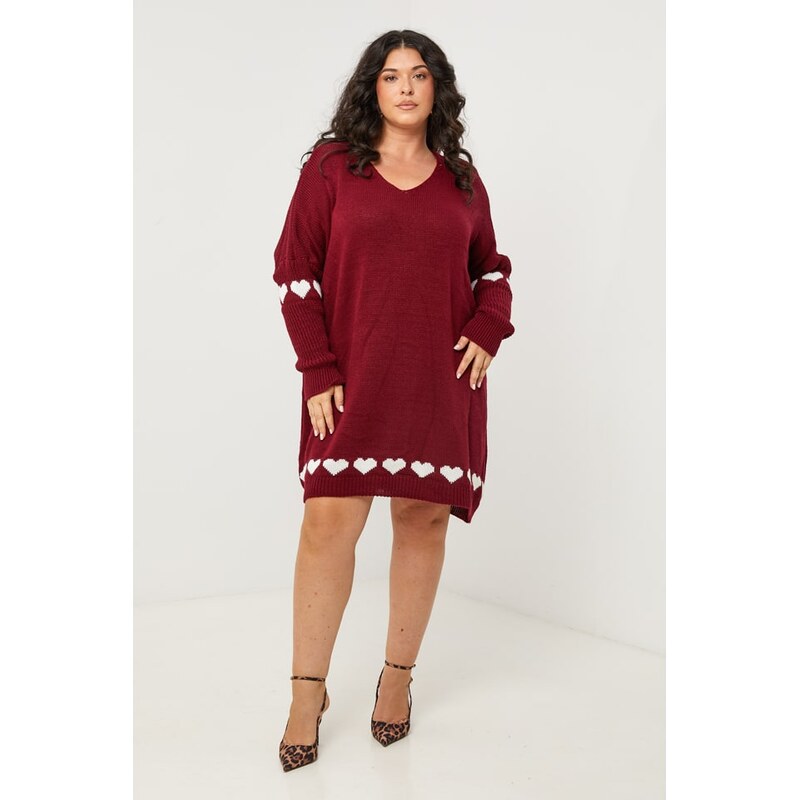 Šaty Curvy Lady Bordeaux 780313 115293454