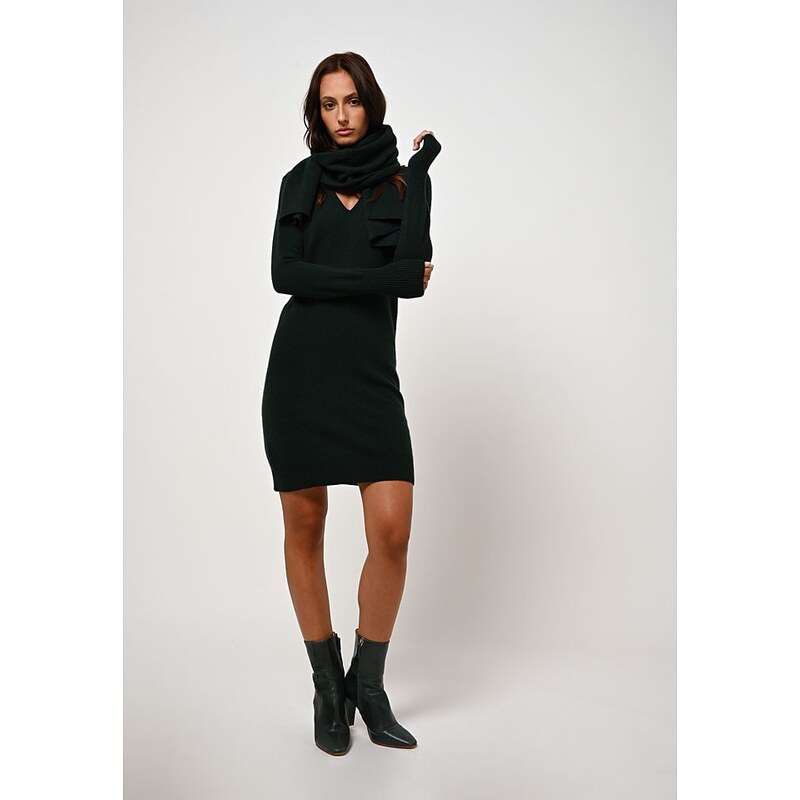 Šaty AUTHENTIC CASHMERE Dunkelgrün 5913412 115296274