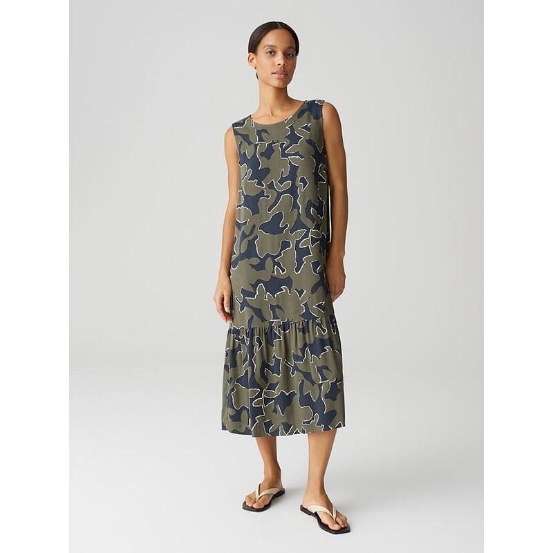 Šaty OPUS Khaki/ Dunkelblau 7691383 115433355