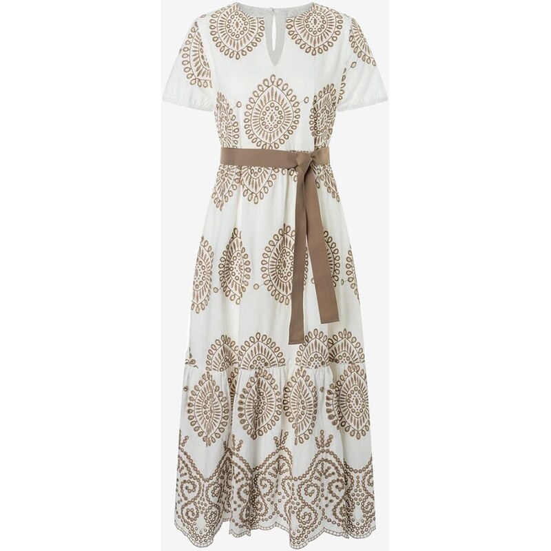 Šaty More & More Weiß/ Beige 950999
