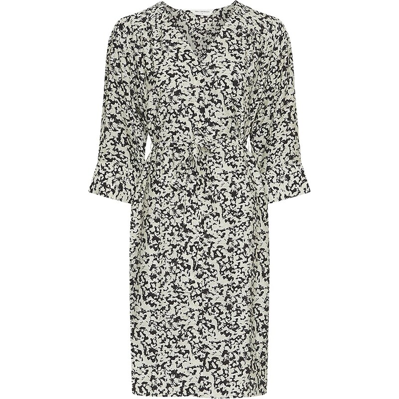 Šaty MOSS COPENHAGEN Creme/ Schwarz 713640 115350998