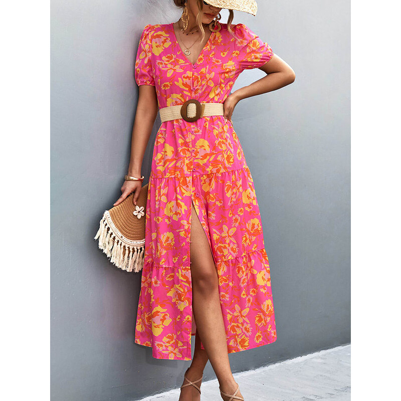 Šaty Ariel Tesoro Pink/ Gelb 198339 115302331